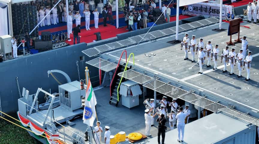 Third of the SVL Class Ship, INS Ikshak, Commissioned